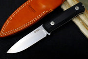 Lionsteel B40 Black G-10 Handle - Fixed Blade - Northwest Knives