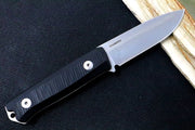 Lionsteel B40 Black G-10 Handle - Fixed Blade - Northwest Knives