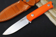 Lionsteel B41 Fixed Blade - Orange G10 Handle / Sleipner Steel / Drop Point Blade B41GOR - Northwest Knives