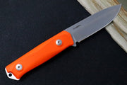 Lionsteel B41 Fixed Blade - Orange G10 Handle / Sleipner Steel / Drop Point Blade B41GOR - Northwest Knives