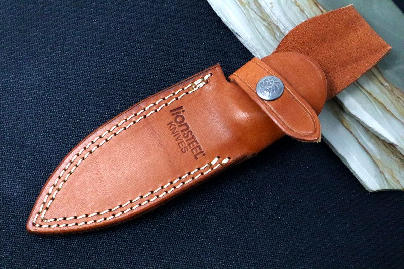 Lionsteel B41 Fixed Blade - Orange G10 Handle / Sleipner Steel / Drop Point Blade B41GOR - Northwest Knives