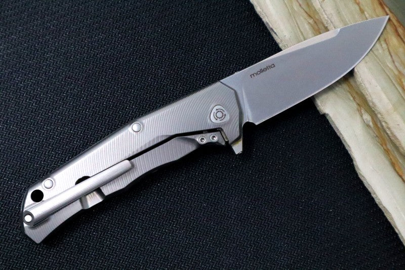 Lionsteel TRE Three Rapid Exchange Titanium Flipper - TRE-FC - Northwest Knives