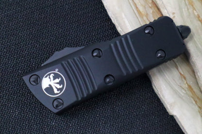 Microtech Mini Troodon Tactical OTF - Tanto Blade / Black Finish / Black Handle & Black Hardware 240-1T
