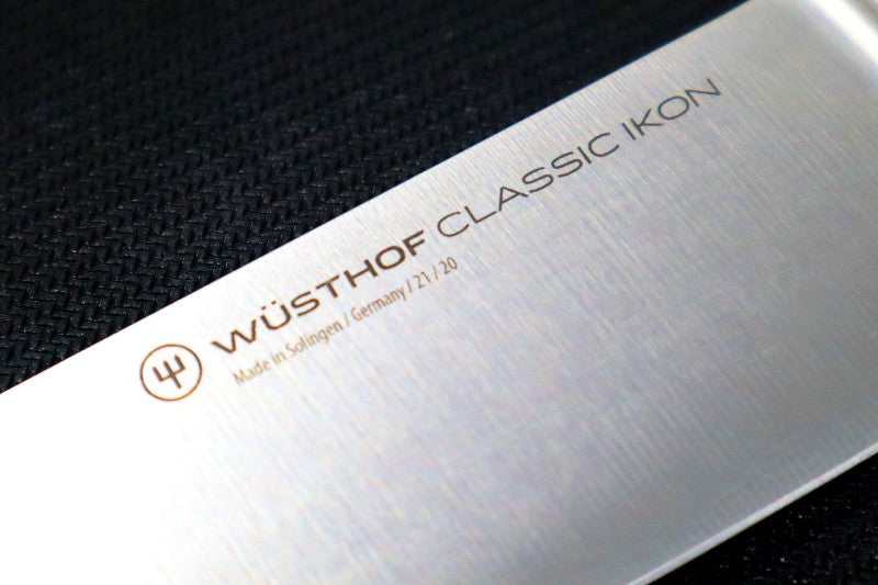 Wusthof Classic Ikon - 5" Serrated Utility - Fully forged German stainless steel (X50 CrMoV 15) - Made in Solingen, Germany