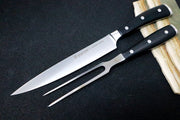 Wusthof Classic Ikon - 2pc Carving Set - Fully forged German stainless steel (X50 CrMoV 15) - Made in Solingen, Germany - Northwest Knives