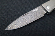 Lionsteel Thrill Slip Joint - Titanium Handle / Chad Nichols Damascus Steel - TLDGY - Northwest Knives