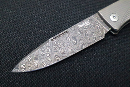 Lionsteel Thrill Slip Joint - Titanium Handle / Chad Nichols Damascus Steel - TRDGY