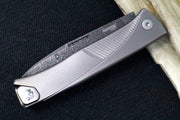 Lionsteel Thrill Slip Joint - Titanium Handle / Chad Nichols Damascus Steel - TLDGY - Northwest Knives