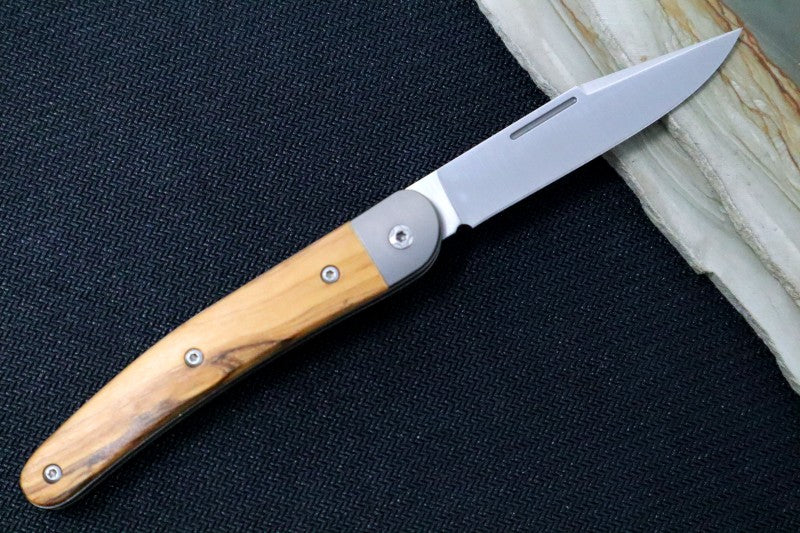 Lionsteel Jack Slip Joint - Olive Wood Handle / M390 Steel / Clip Point Blade - JK1UL