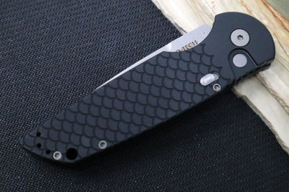 Pro Tech Tactical Response 3 Auto - Black Handle / Fish Scales / Stonewash Maganacut Blade TR-3-MC1