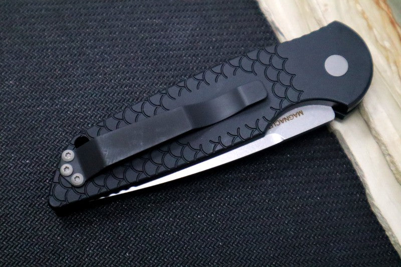 Pro Tech Tactical Response 3 Auto - Black Handle / Fish Scales / Stonewash Maganacut Blade TR-3-MC1 - Northwest Knives
