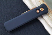Pro Tech Godson Auto - Black Handle - 154CM Rose Gold Blade 721-RG - Northwest Knives