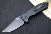 Pro Tech SBR Auto LEFT HAND - Black Aluminum Handle / Black Blade LG403-LH - Northwest Knives