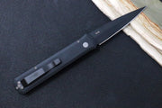 Pro Tech Godfather Auto - Black Aluminum Handle / Black Blade 921 - Northwest Knives