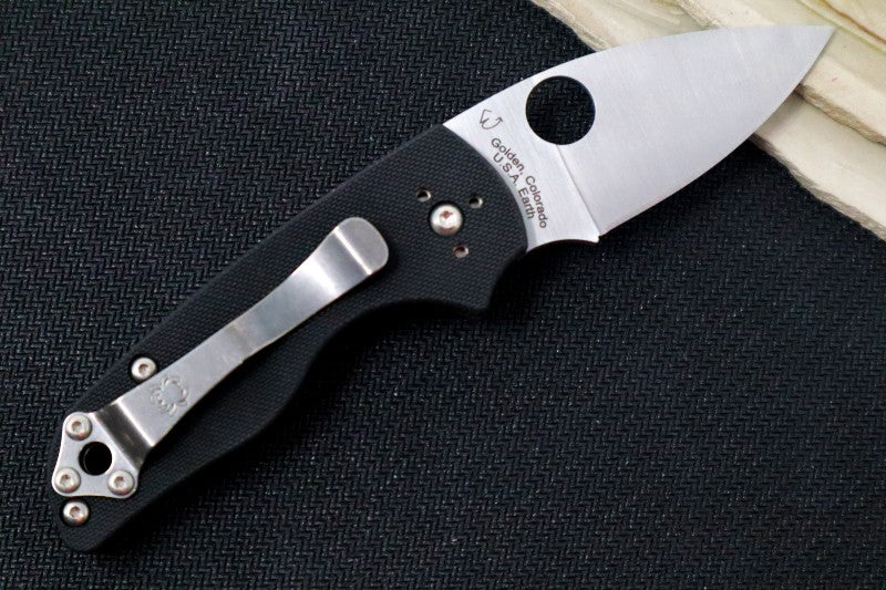 Spyderco Lil Native Slip-It - Black G10 / Satin CPM-S30V Blade C230NLGP - Northwest Knives