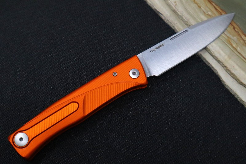 Lionsteel Thrill Slip Joint - Orange Aluminum Handle / M390 Steel - TLAOS