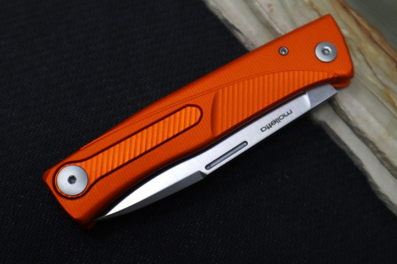 Lionsteel Thrill Slip Joint - Orange Aluminum Handle / M390 Steel - TLAOS