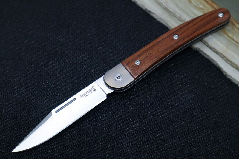 Lionsteel Jack Slip Joint - Santos Wood Handle / M390 Steel / Clip Point Blade - JK1ST - Northwest Knives