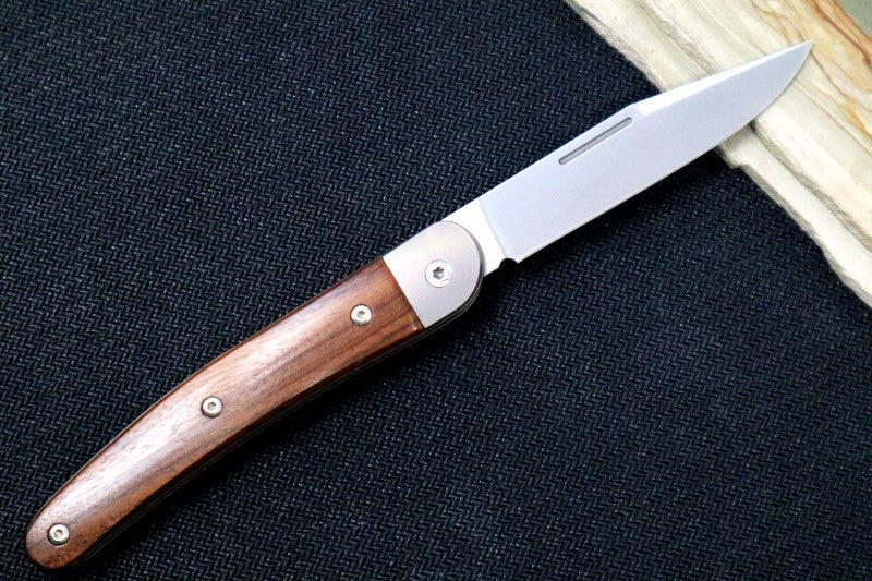 Lionsteel Jack Slip Joint - Santos Wood Handle / M390 Steel / Clip Point Blade - JK1ST