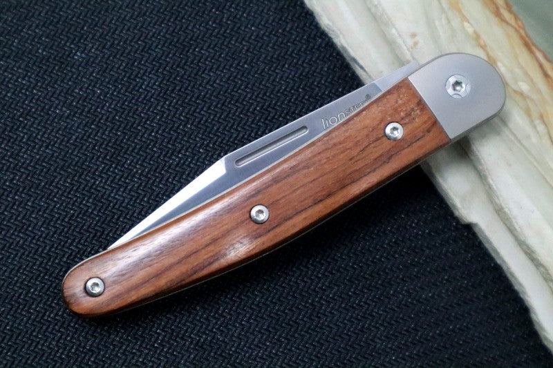 Lionsteel Jack Slip Joint - Santos Wood Handle / M390 Steel / Clip Point Blade - JK1ST - Northwest Knives