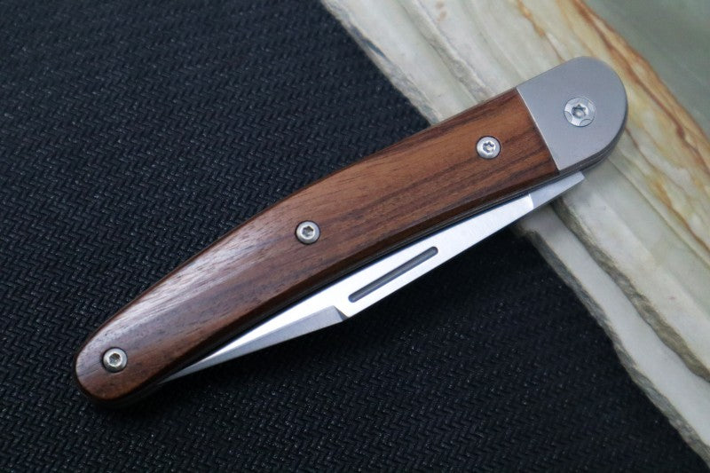 Lionsteel Jack Slip Joint - Santos Wood Handle / M390 Steel / Clip Point Blade - JK1ST