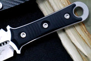 Microtech SBD - Satin Blade / Full Serrated Dagger Style / Black Handle 201-12 - Northwest Knives