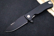 Lionsteel ROK Flipper - Black Anodized Aluminum Handle - ROK-A-BB - Northwest Knives