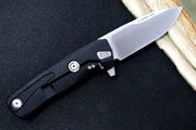 Lionsteel ROK Flipper - Black Anodized Aluminum Handle - ROK-A-BS - Northwest Knives