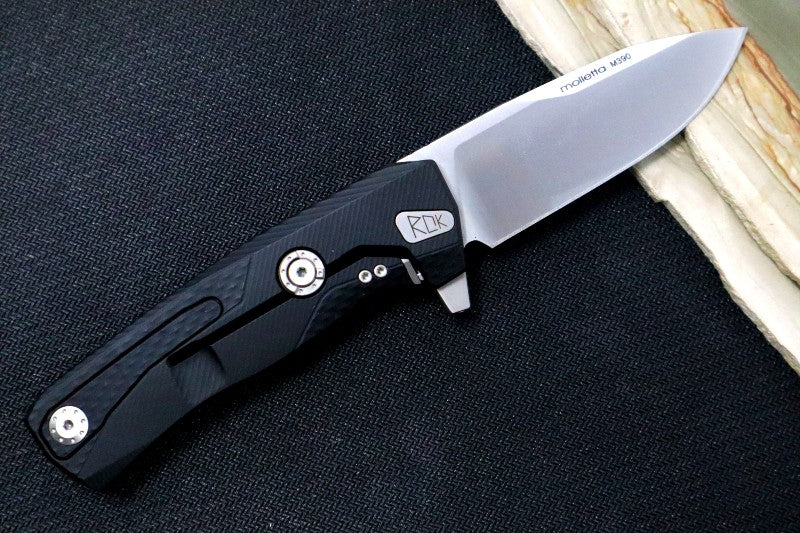 Lionsteel ROK Flipper - Black Anodized Aluminum Handle - ROK-A-BS