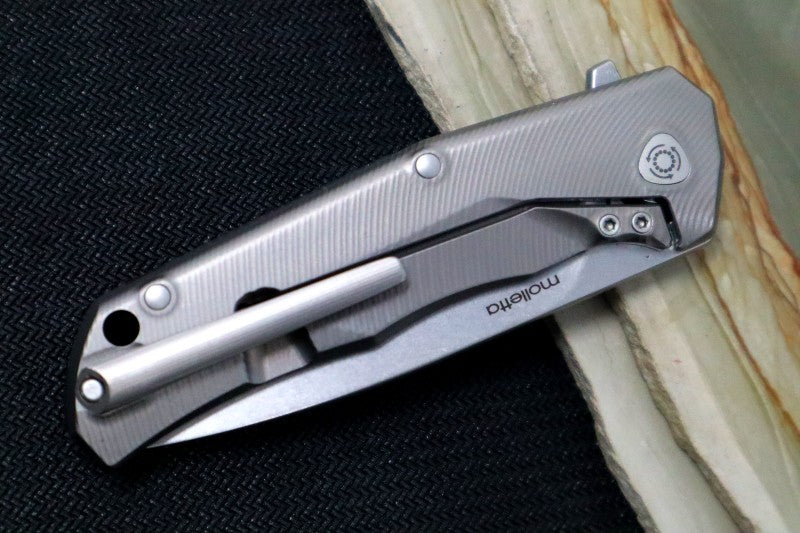 Lionsteel TRE Three Rapid Exchange Titanium Flipper - Black G10 Handle - TRE-GBK