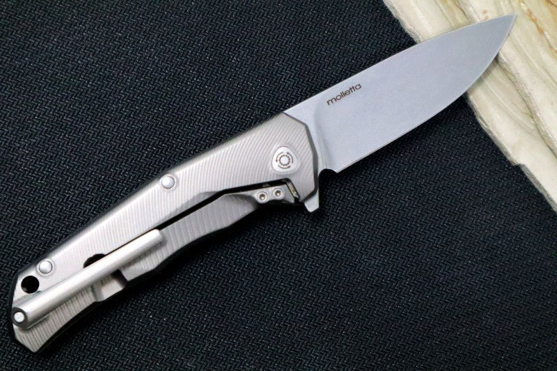 Lionsteel TRE Three Rapid Exchange Titanium Flipper - Green G10 Handle - TRE-GGR - Northwest Knives