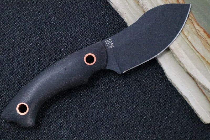 Boker Plus Nessmi Pro Fixed Blade - D2 Blade Steel / Black Micarta Handle / Black Leather Sheath 02BO066