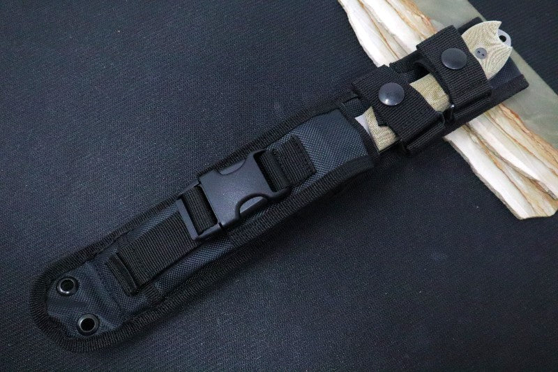 Bradford Knives Guardian 6 - 3D OD Green Micarta Handle / Stonewash Finish / CPM-3V Blade / Full Height Flat Grind 6FH-102-3V