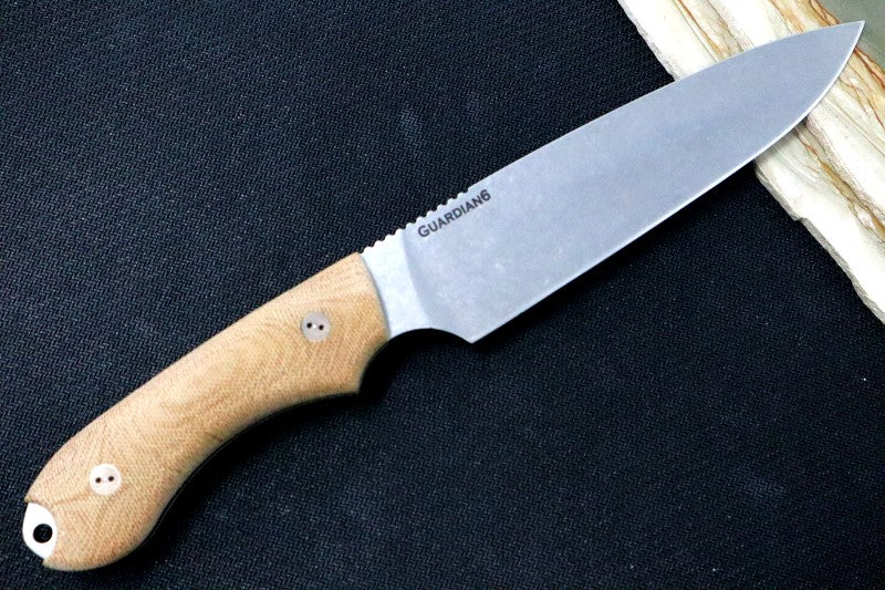 Natural Micarta Handle | Full Height Flat Grind | CPM 3V Blade | Northwest Knives