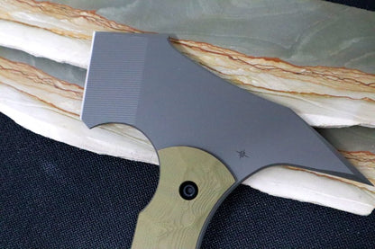 Toor Knives Tomahawk - Black KG Gunkote Finished Blade / D2 Steel / Ranger Green G10 Handle / Kydex Sheath 52001250