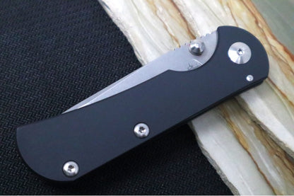 Toor Knives Chasm FL154T - CPM-154CM / Stonewash Tanto Blade / Black Coated Titanium Handle 85154018
