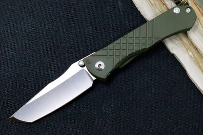 Chris Reeve Umnumzaan Exclusive - Tanto Blade / Magnacut / OD Green Cerakote Handle / Camo Lanyard with Bead UMN-1016-T