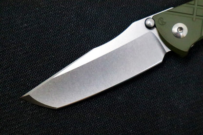 Chris Reeve Umnumzaan Exclusive - Tanto Blade / Magnacut / OD Green Cerakote Handle / Camo Lanyard with Bead UMN-1016-T