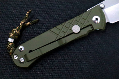 Chris Reeve Umnumzaan Exclusive - Tanto Blade / Magnacut / OD Green Cerakote Handle / Camo Lanyard with Bead UMN-1016-T