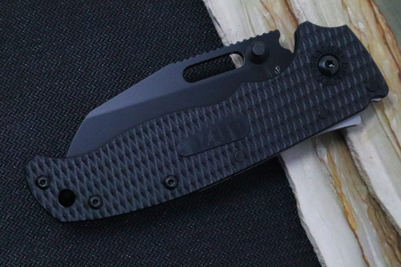 Demko Knives AD 20.5 - Black Grivory Handle / Black DLC Shark Foot Blade / Aus10A Steel