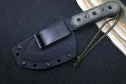 Tops American Trail Maker - 1095 Steel / Black Linen Micarta Handle / Kydex Sheath ATM-01 - Northwest Knives