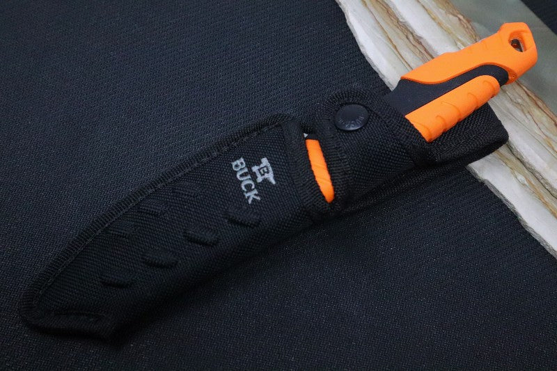 Buck 656 Pursuit Pro Hunting Knife - CPM-S35VN Blade / Orange & Black Versaflex Handle / Nylon Sheath 12751