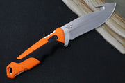 Buck 657 Pursuit Pro Hunting Knife - CPM-S35VN Blade with Guthook / Orange & Black Versaflex Handle / Nylon Sheath 12752 - Northwest Knives