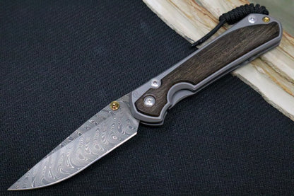 Chris Reeve Knives Large Sebenza 31 - Chad Nichols Boomerang Damascus / Bog Oak Handle L31-1102 (A1)