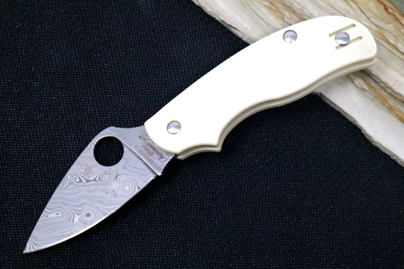 Spyderco Urban Slip-It SPRINT RUN - Ivory G-10 / Damasteel DS93X Blade C127GIVD
