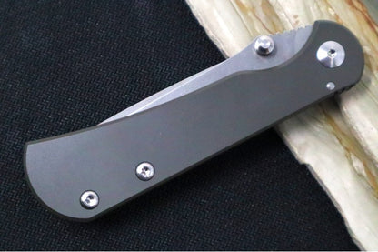 Spanish Moss Titanium Handle With Custom Titanium Screws & Backspacer | Northwest Knives