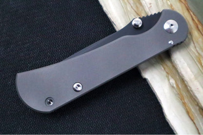 Toor Knives Merchant FL35S 2.0 - Black KG Guncote CPM-S35VN Steel / Tanto Blade / Stone Titanium Handle 00388834