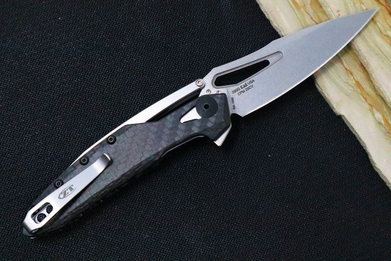 Zero Tolerance 0990 - CPM-20CV Steel / Spear Point Blade / Carbon Fiber & Steel Handle