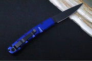 Piranha Knives "Virus" - Black Blade / CPM-S30V / Blue Anodized Aluminum Handle - Northwest Knives