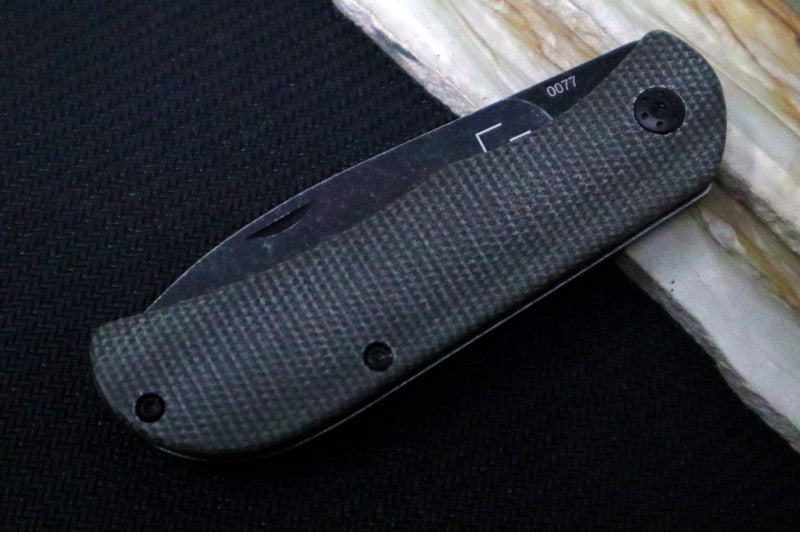 Boker Plus Exskelibur II - Olive Green Micarta Handle / Dark Stonewash Blade / D2 Steel 01BO367